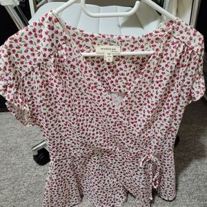 Monteau Floral Top - size L/G